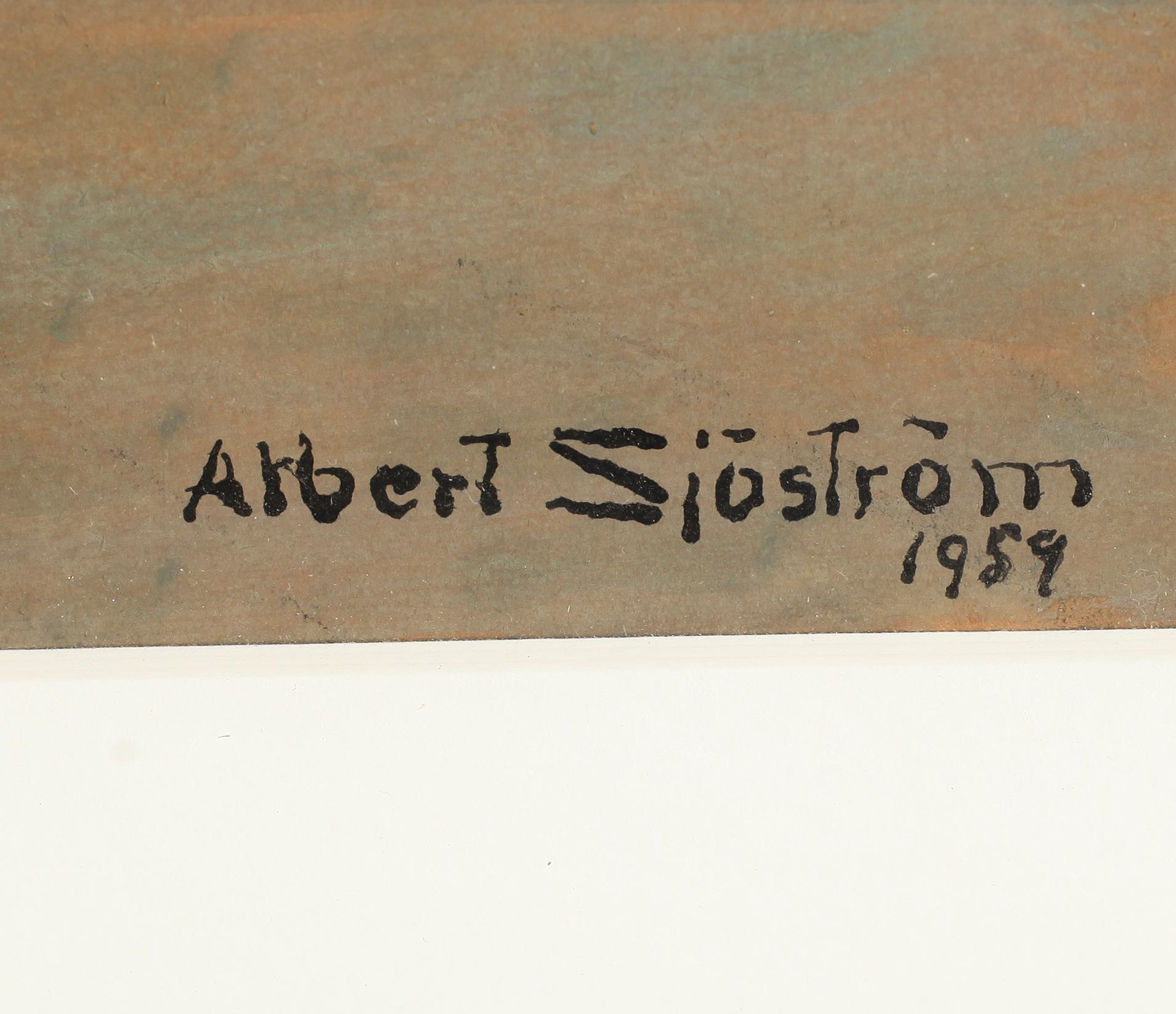 ALBERT SJÖSTRÖM, akvarell, signerad och daterad 1959.