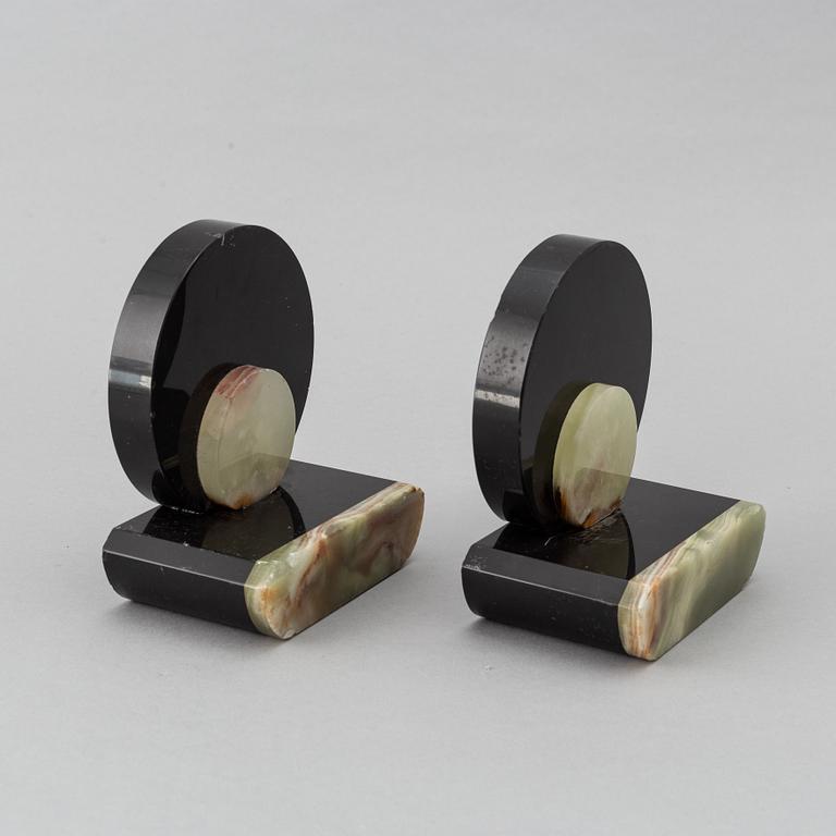 A pair of art déco book ends, 1920/30.