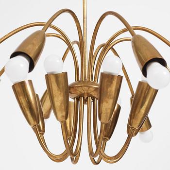 Harald Notini, eller Uno Westerberg, taklampor, ett par, modell "12105", Arvid Böhlmarks Lampfabrik, Stockholm 1950-tal.