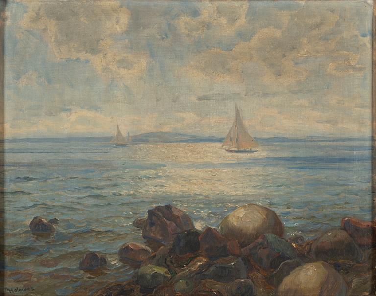 THOROLF HOLMBOE, olja på duk, signerad.