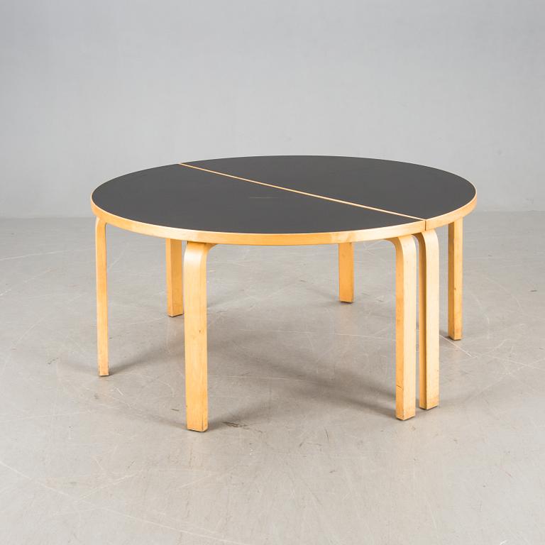 MATBORD, tvådelat, bord 96, Alvar Aalto, Artek, Finland, 1980-tal.