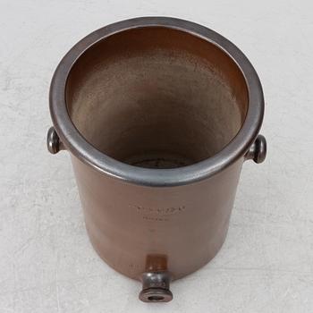 A saltglazed stoneware keg, Höganäsbolaget, Sweden,