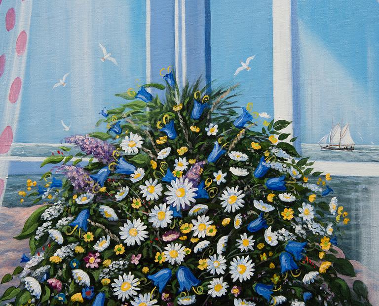 Bert Håge Häverö, Summer Flowers in the Window.