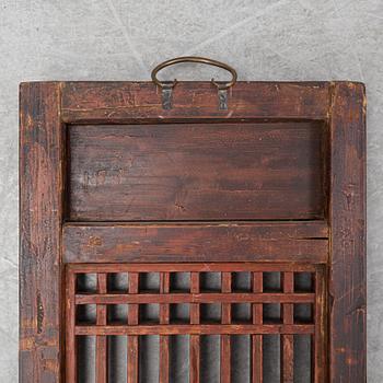 Väggpaneler, 2 st, Kina, tidigt 1900-tal.