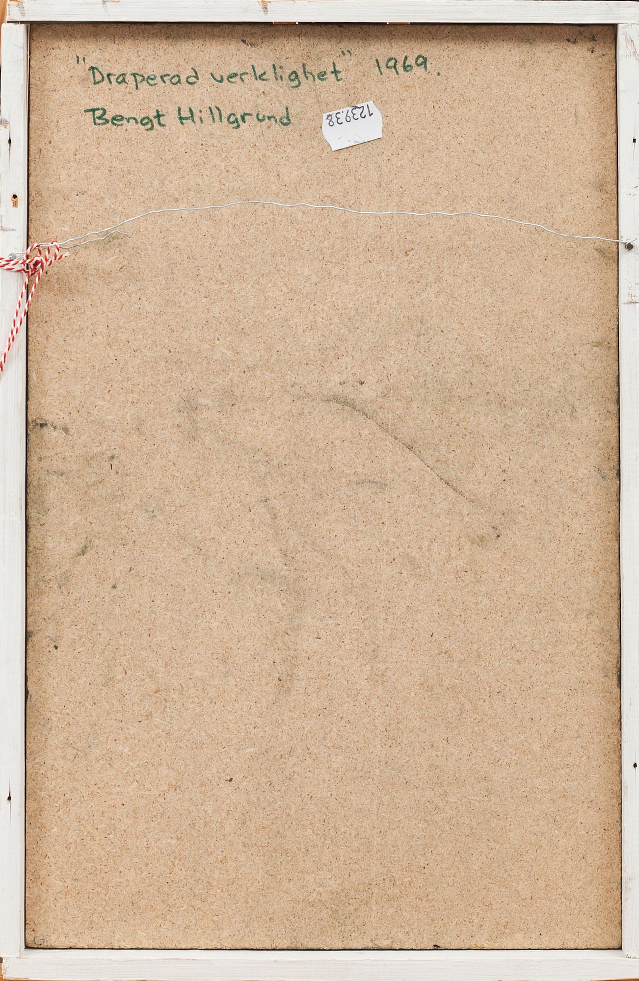 BENGT HILLGRUND, olja på pannå, signerad och daterad- 69.