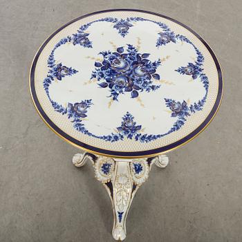 Bord, Louis XV-stil, Plaue von Schierholz, Tyskland, 1900-talets mitt porslin.