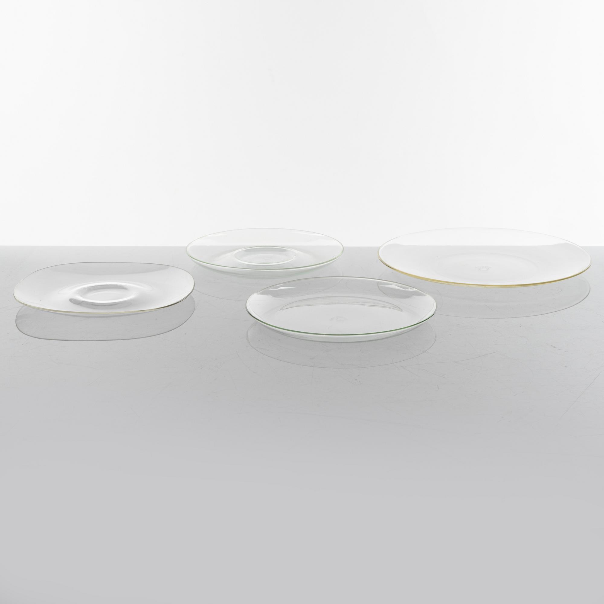 Wilhelm Wagenfeld, 115 glass service pieces, Jenaer Glaswerk, Schott & Gen, Germany.