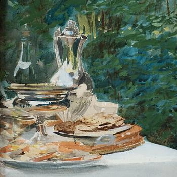 Anders Zorn, ”Frukost i det gröna” (Breakfast in the garden / Wholesale dealer Adolf Magnus).