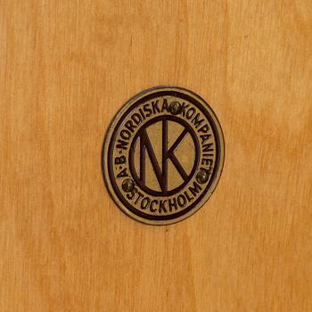 A model 'Ideal' birch bedside table, Nordiska Kompaniet, 1939.