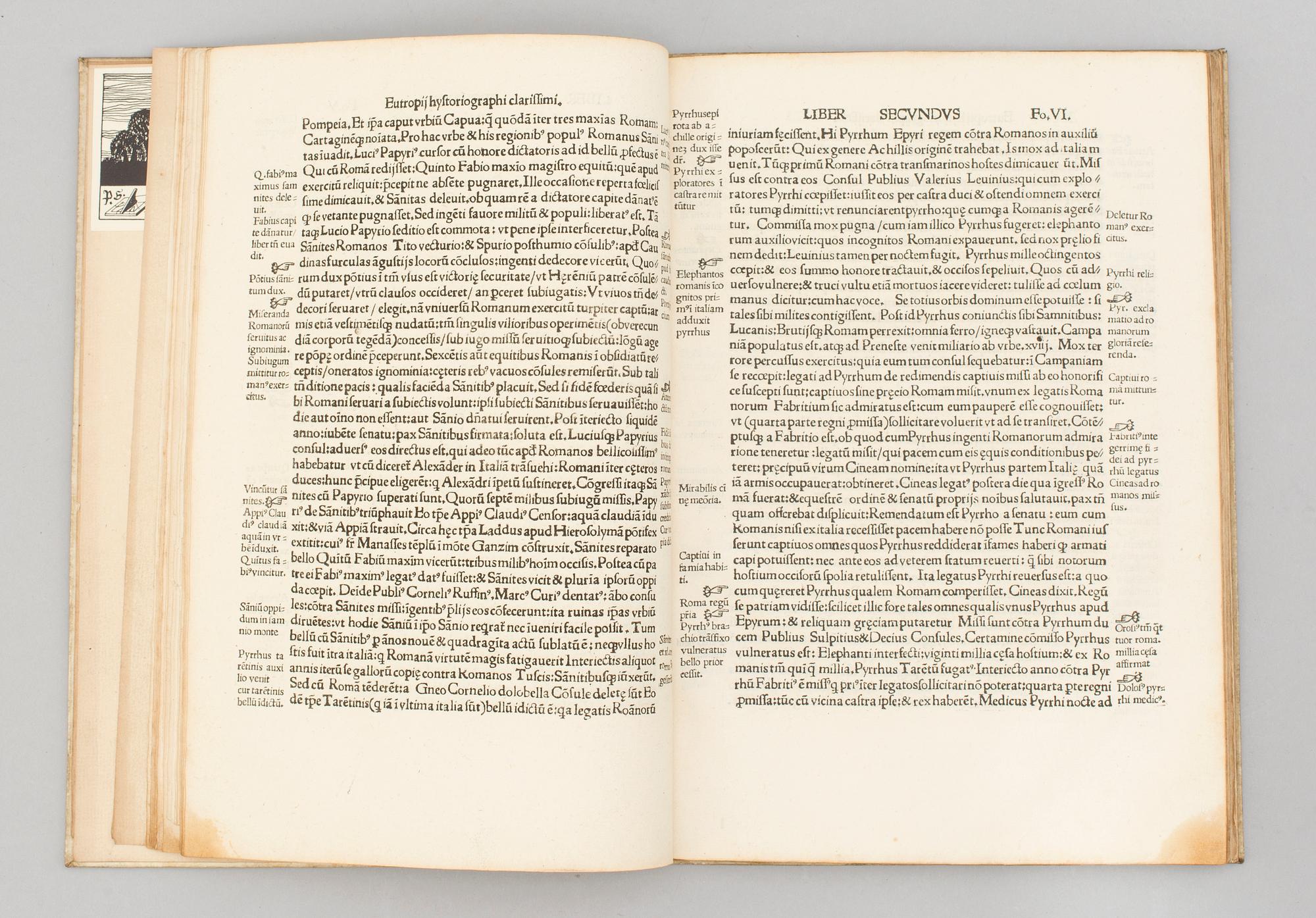 BOOK, Eutropius’ Roman History, 1512.