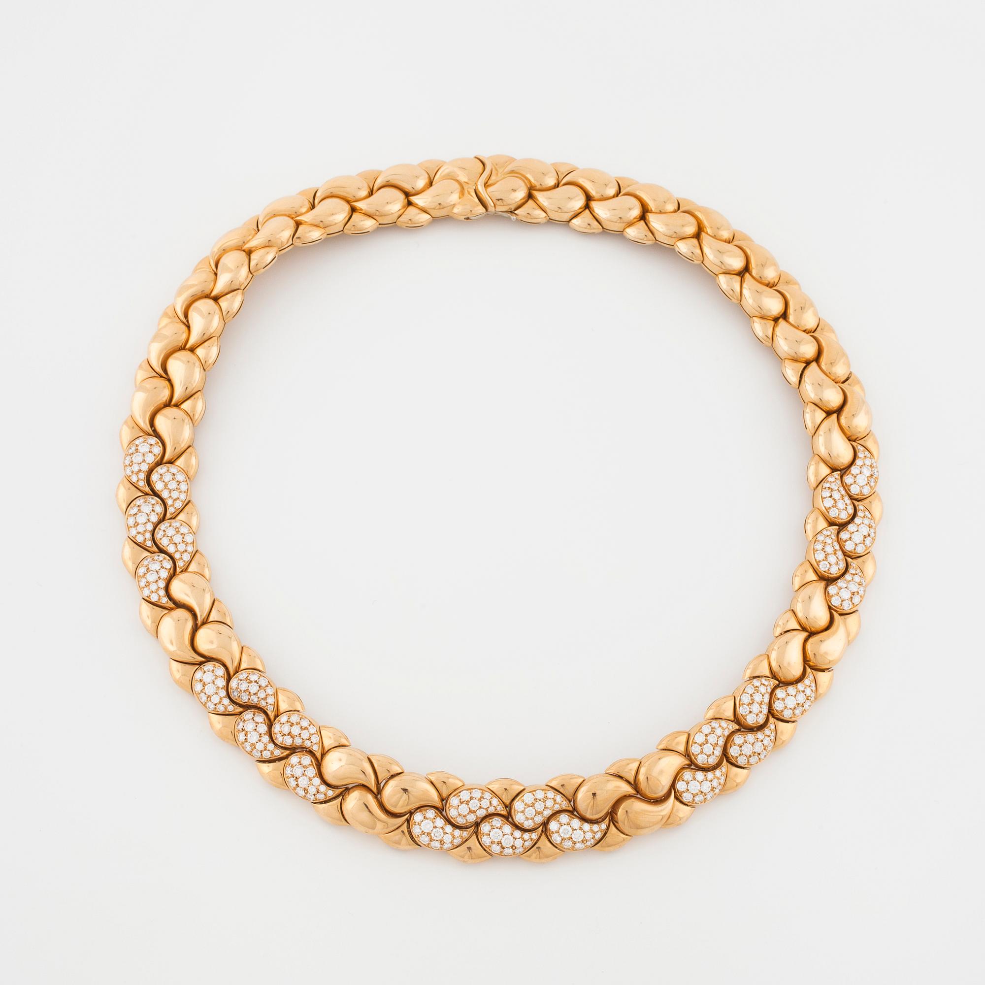 CHOPARD, "Casmir", collier med briljantslipade diamanter.