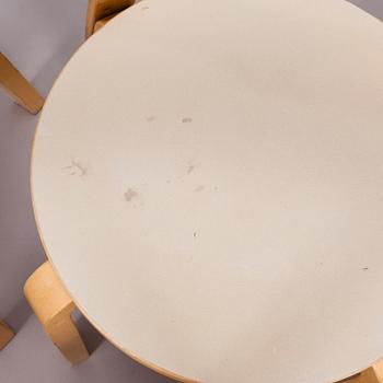 ALVAR AALTO, tuoleja, 5 kpl, malli 68, Artek, 1900-luvun loppu.