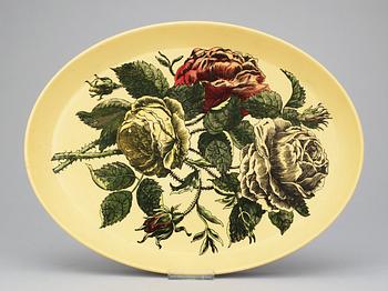 447. A Piero Fornasetti oval tinplate tray.