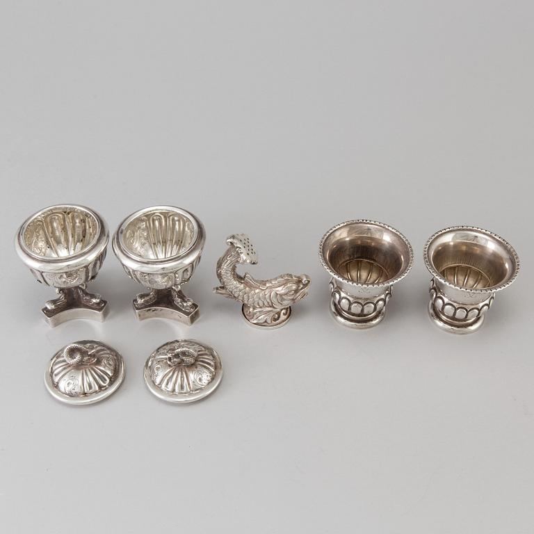 Five 19th/20th century silver table decorations, Mexico.