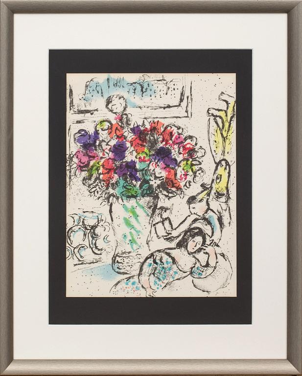 MARC CHAGALL, colour lithographe, unsigned, from Chagall Lithographe IV.