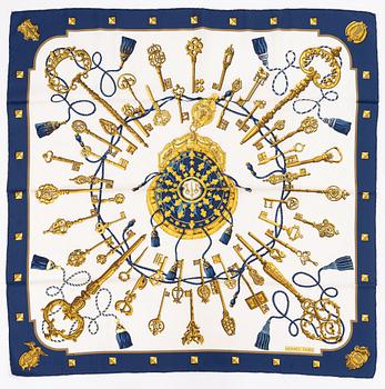 Hermès, a 'Les Clés' scarf.