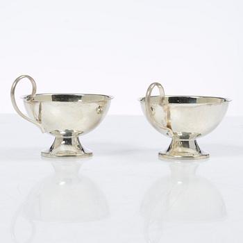 Punch mugs, 7 pcs, silver, Ceson Guldvaru Ab, Gothenburg 1960-1967.