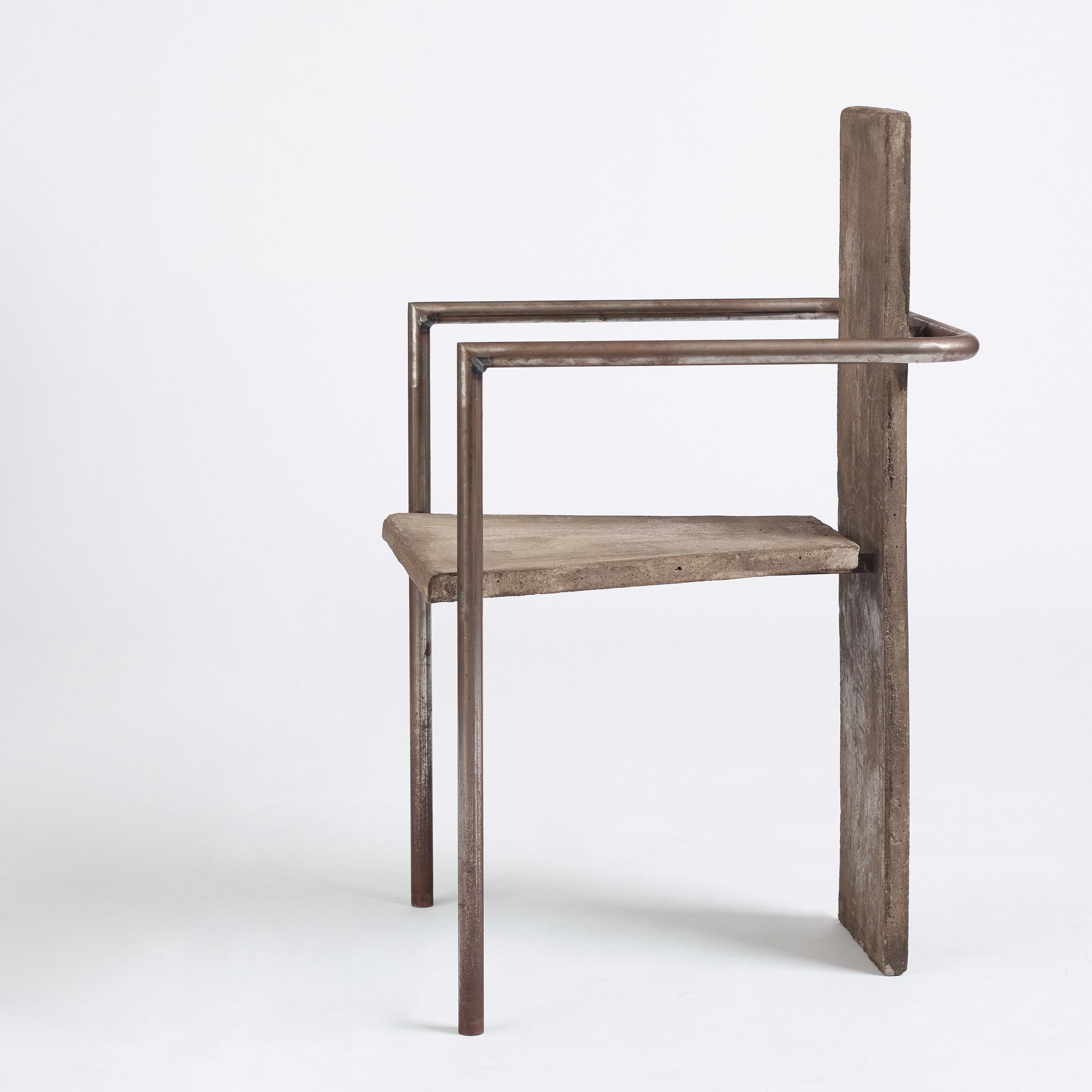 Jonas Bohlin, a 'Concrete' armchair, ed. 36/100, Källemo, Värnamo, Sweden post 1981.