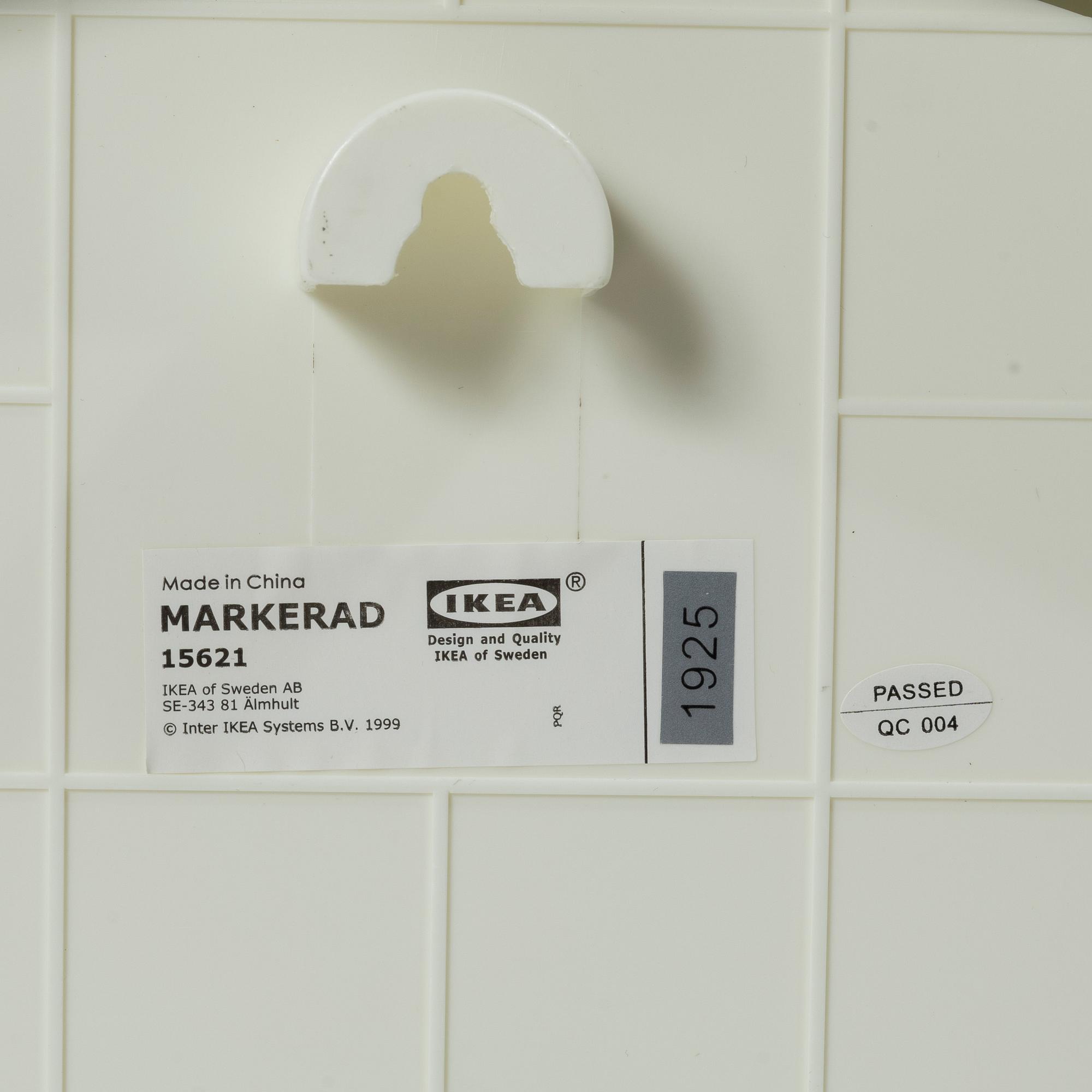 Virgil Abloh, väggur, "Temporary", Markerad, IKEA.