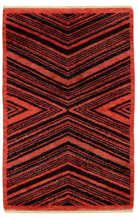 Märta Måås-Fjetterström, a carpet, "Tigerfällen", Knotted pile, 228 x 152 cm, signed AB MMF BN.