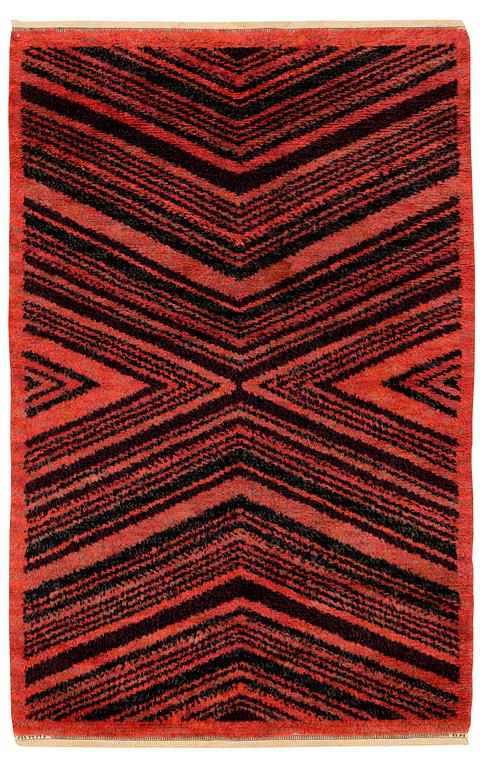 Märta Måås-Fjetterström, a carpet, "Tigerfällen", Knotted pile, 228 x 152 cm, signed AB MMF BN.