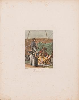 EMELYAN MIKHAYLOVICH KORNEEV, hand coloured engravings, early 19th century.