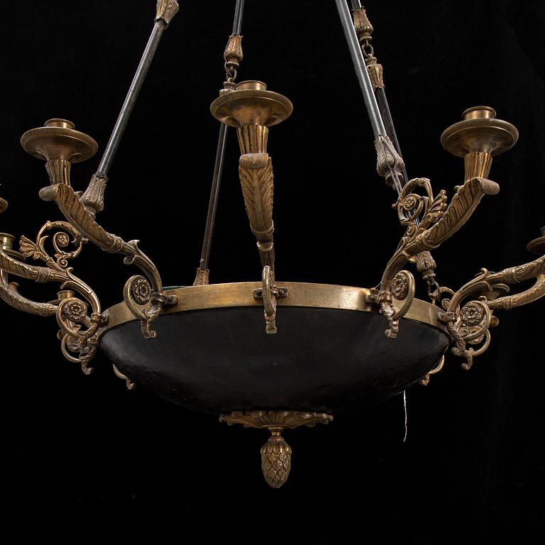 An Empire style lamp, early 20th Century.