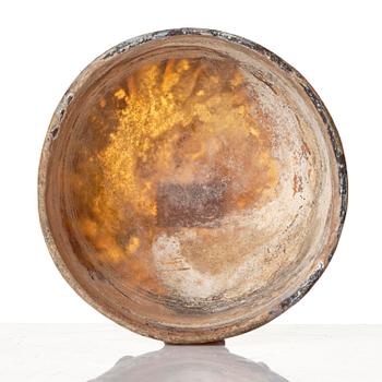 A mould-blown glass bowl, probably Iran, circa 12-13th century.