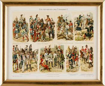 LITOGRAFIER, 8 st, kromotryck, Meyer, 1896.