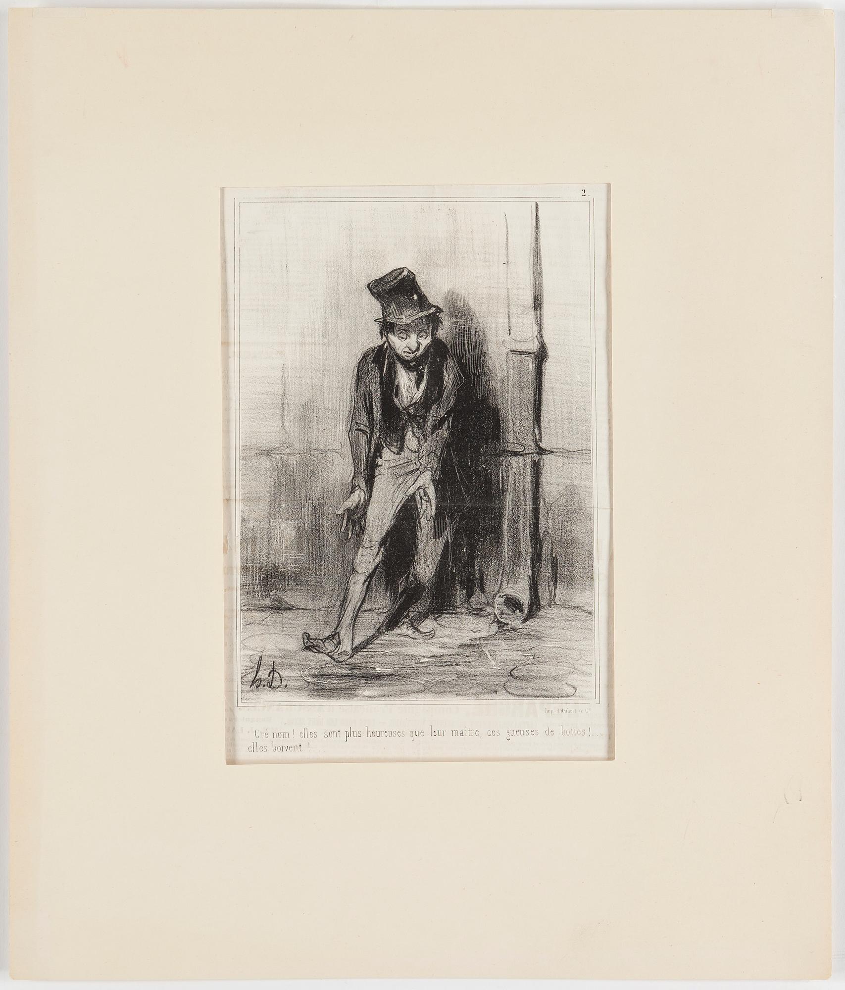 HONORÉ DAUMIER, lithographs, 7, stamped signature.