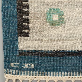 Carl Dangel, A CARPET, flat weave, ca 262 x 172,5 cm, signed CD (Carl Dangel). Sweden around the middle of the 20th century.