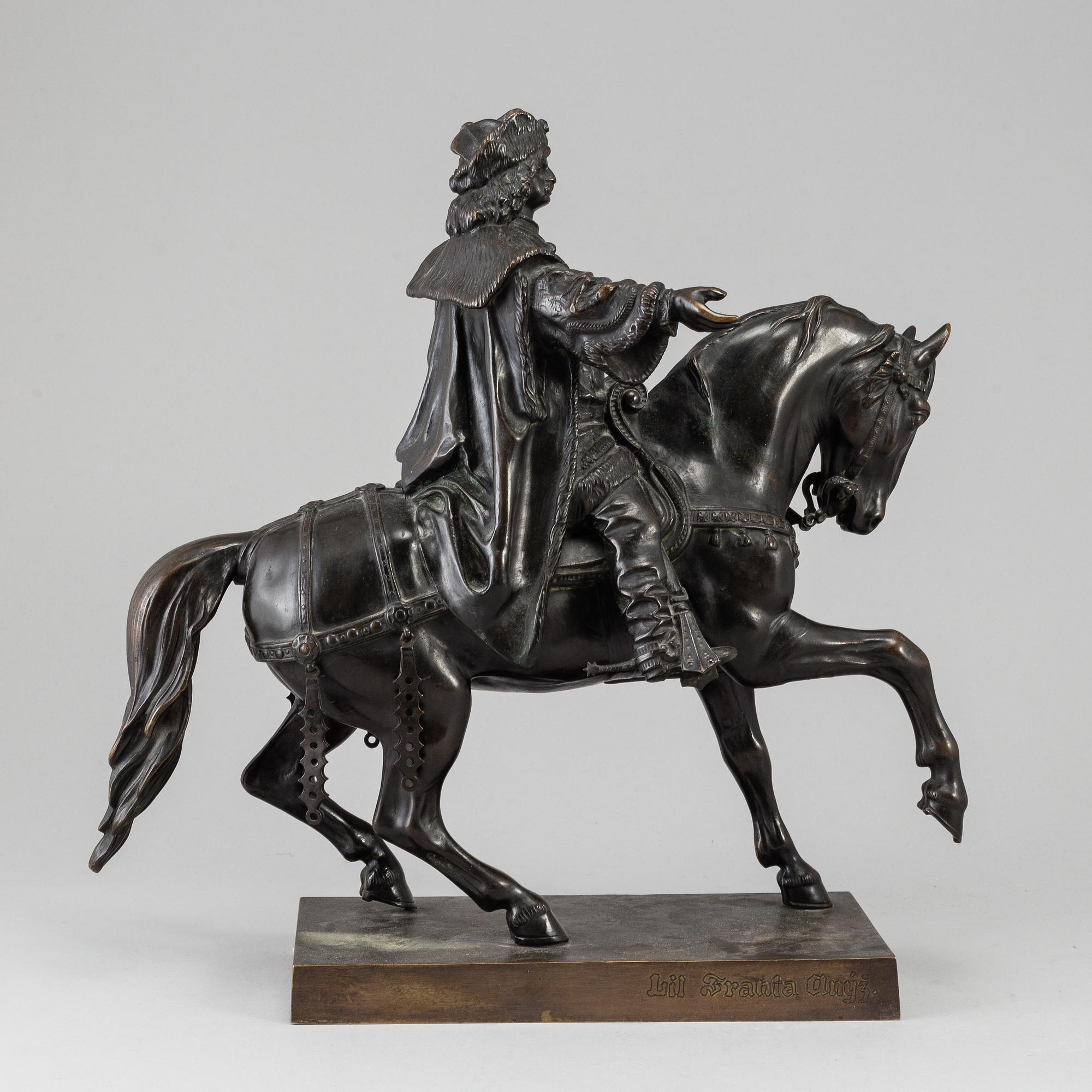 BOHUSLAV SCHNIRCH, sculpture. Bronze. Stamp signed. Height 39.5 cm, length 38 cm.