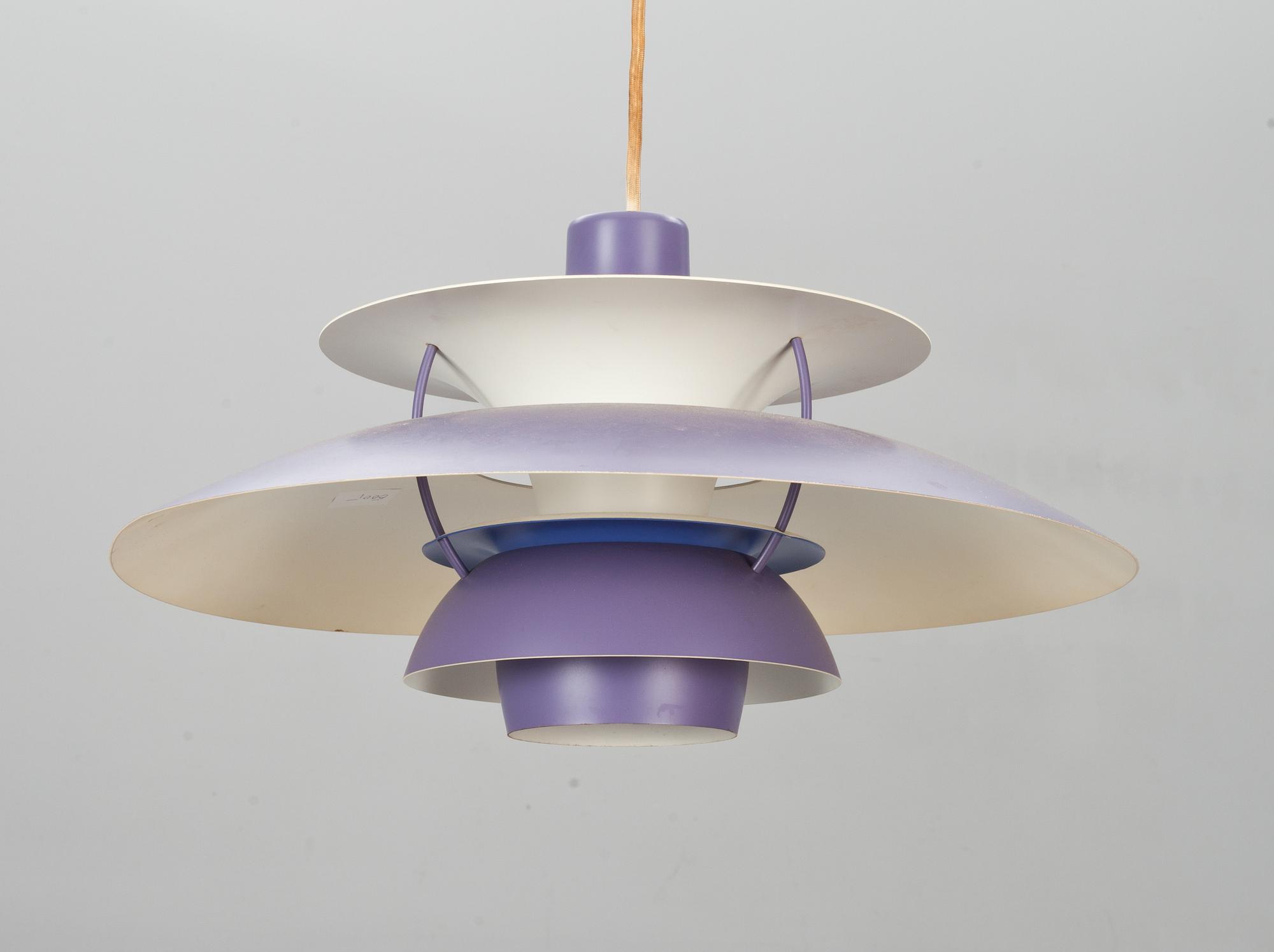 TAKLAMPA, "PH 5", Poul Henningsen för Louis Poulsen, Danmark.