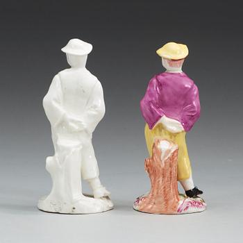 Two Swedish Marieberg soft paste figures, 18th Century.