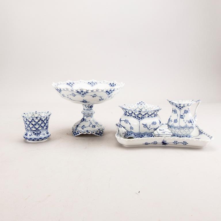 Servis 5 dlr Musselmalet Helblonde Royal Copenhagen Danmark 1970/80.