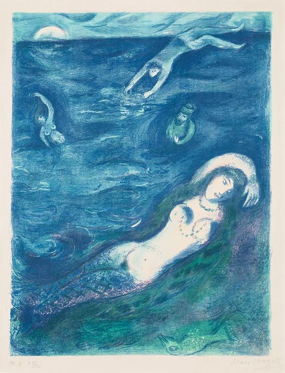 Marc Chagall, "So I came forth of the sea...", ur: "Four Tales from the Arabian Nights".