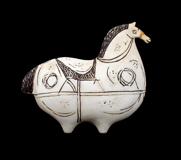 FIGURINER, 2st, stengods, "Springare", Stig Lindberg, Gustavsberg, sign.