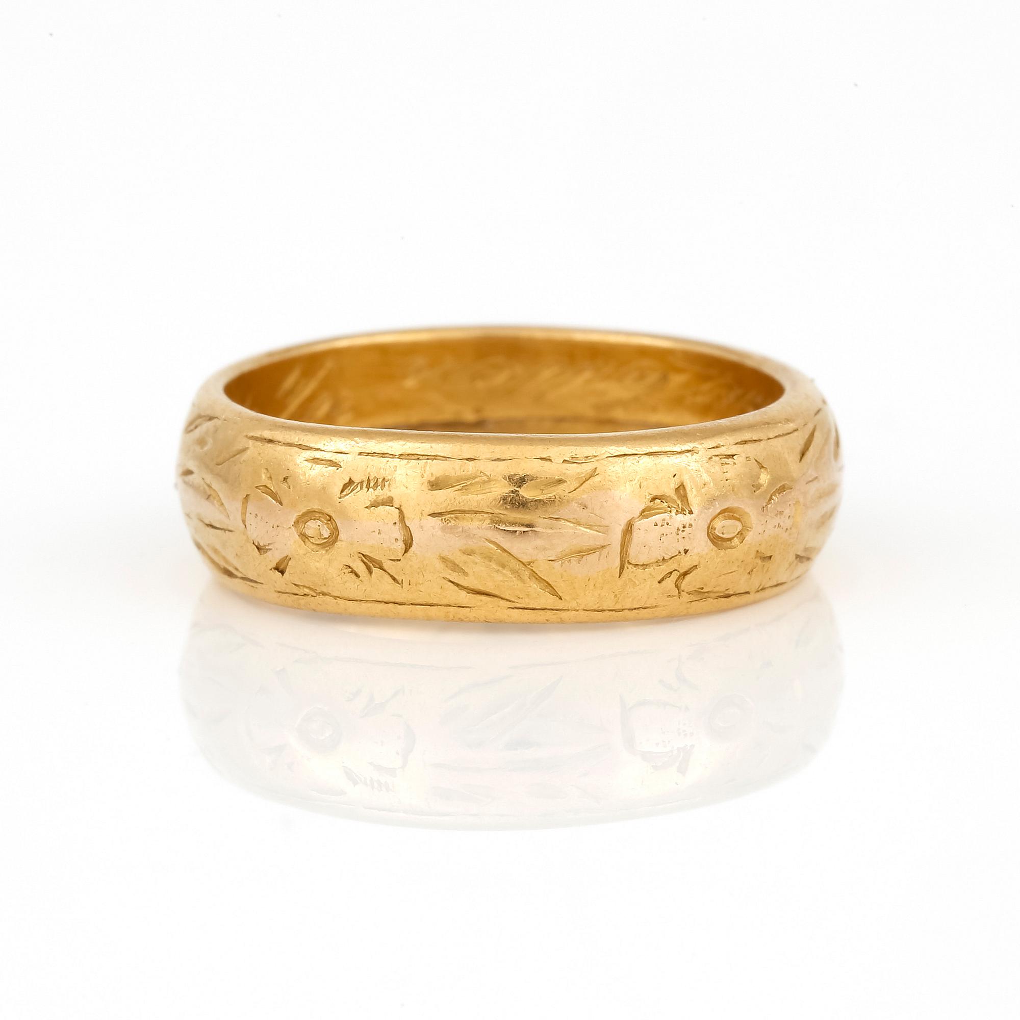RING, Jensens, Stockholm, 1946. 23K guld.