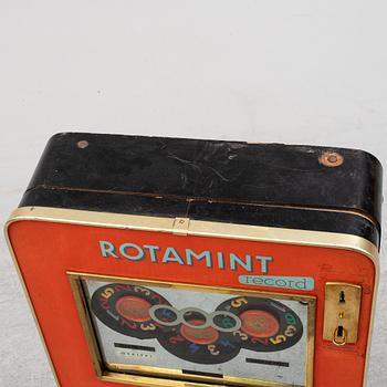 a mid 20th century Rotamint Record gambling machine.