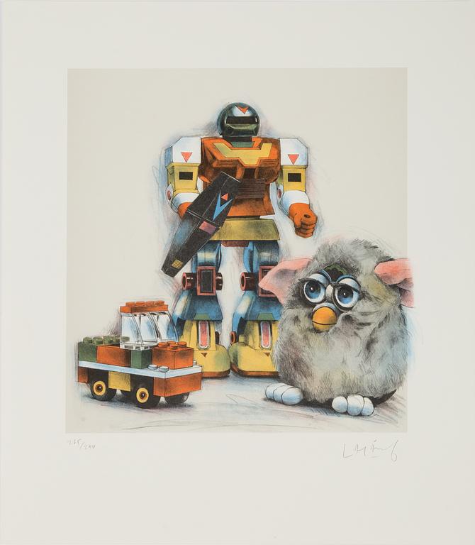 LASSE ÅBERG, portfolio with 6 lithographs in colour, signed 265/290.