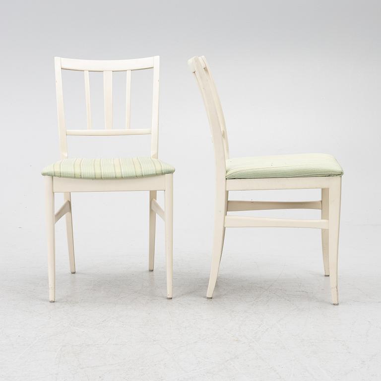 Carl Malmsten, chairs, 4 pcs, "Talavid", Waggeryds Möbelfabrik AB, second half of the 20th century.