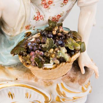 An Early 20th Century Meissen Porcelain Figurine.