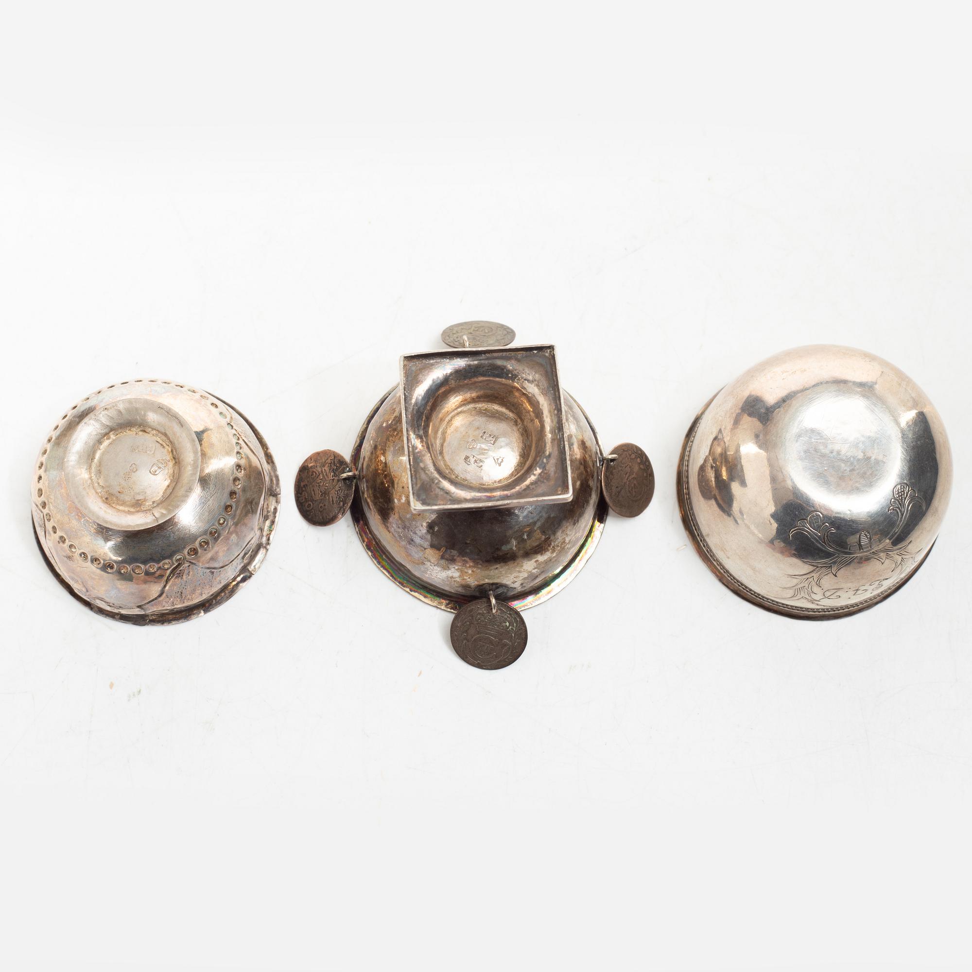 Seven silver tumbler, Sweden, 18th/19th century.