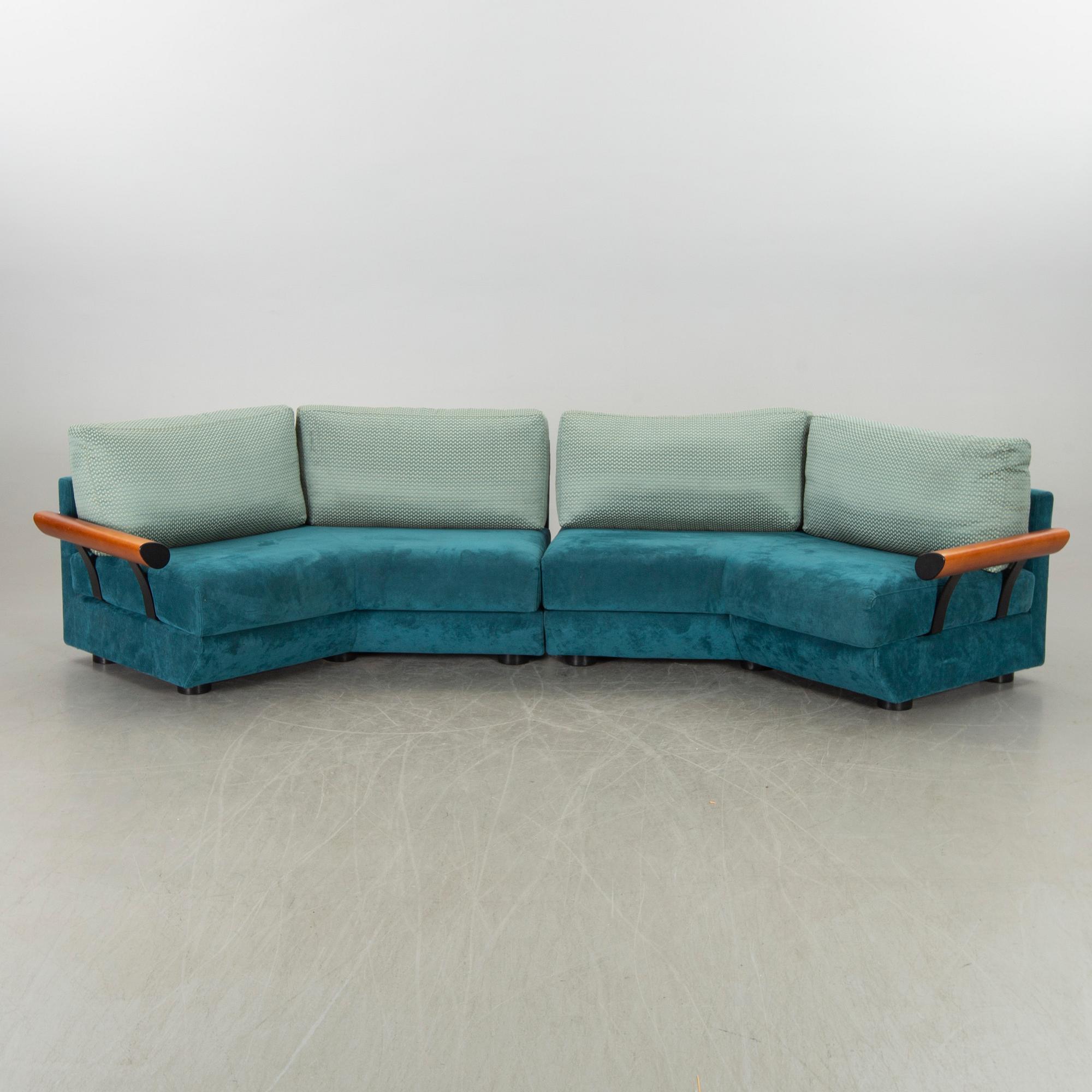 A SET OF 2 1980's FRIGHETTO SOFAS, ITALY.