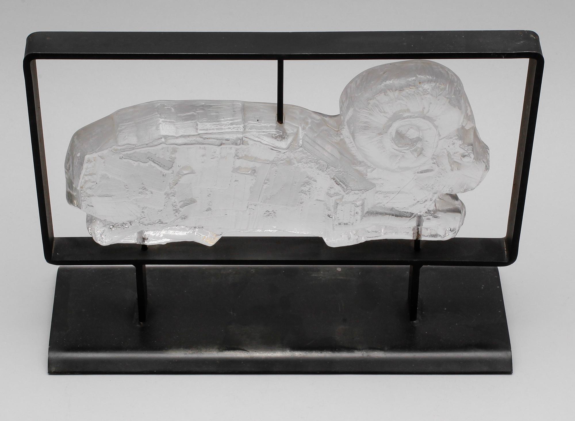 ERIK HÖGLUND, skulptur, glas, Boda.