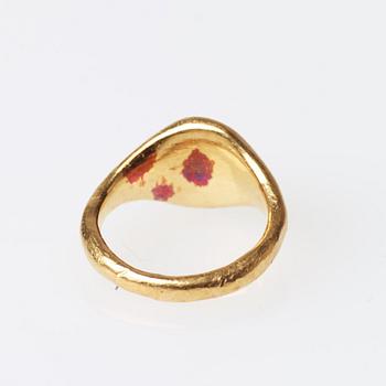 Signetring, guld, möjligen Egypten, Greko-Romersk tid.