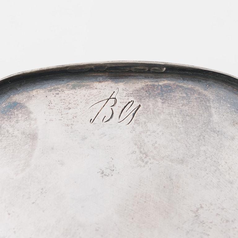 Bertel Gardberg, a pair of silver candleholders for Kultakeskus, Hämeenlinna 1958.