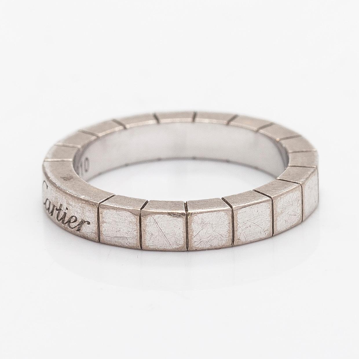Cartier, sormus, Lanieres, 18K valkokultaa.