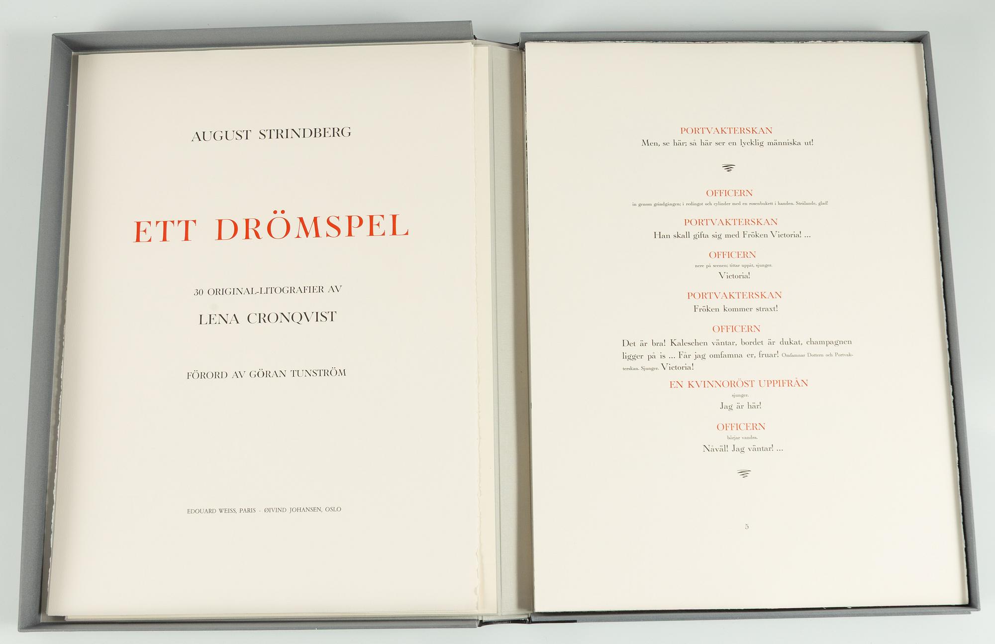 Lena Cronqvist, "August Strindberg, Ett Drömspel".