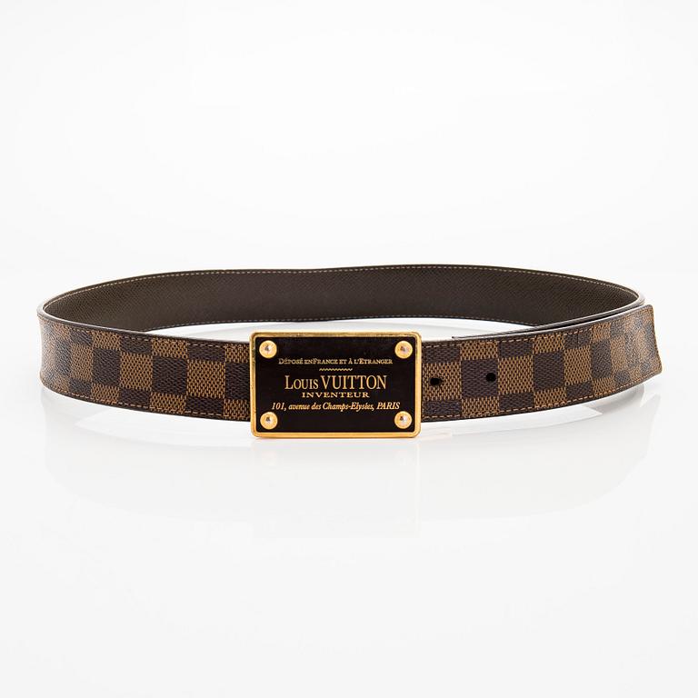 Louis Vuitton, a 'Zippy Coin Purse' wallet and an 'Inventeur' belt.